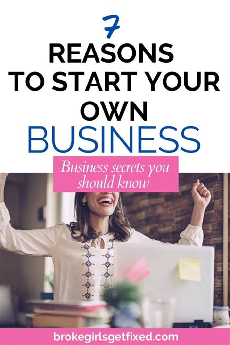 7 Reasons You Should Start Your Own Business Broke Girls Get Fixed