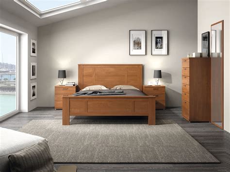 Mueble Dormitorio Cama Mesita Comoda Armario Madera Melamina Moderno