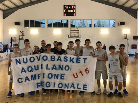 L Aquila Il Nuovo Basket Conquista Anche Il Titolo Assoluto Regionale