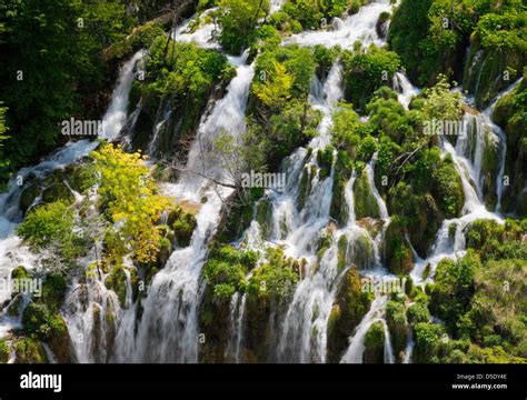 Plitvice lakes, waterfalls Stock Photo - Alamy