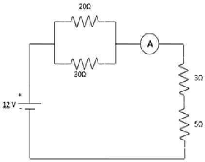 O circuito elétrico representado no diagrama abaixo contém uma bateria