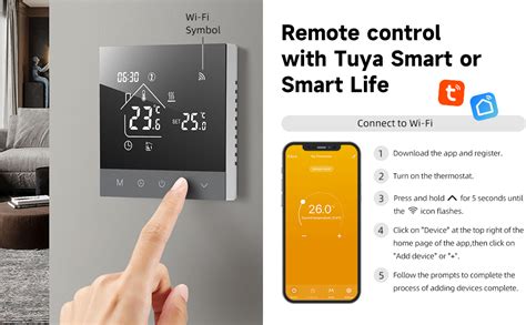 Beok Wifi Thermostat Tuya Smart Life Thermostat Chaudiere Gaz 3a Contrôleur De Température Wifi