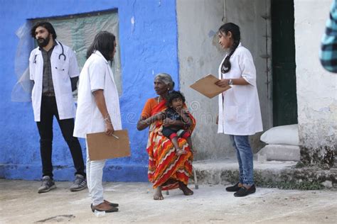 Free Medical Camp In Rural Area India Editorial Photography Image Of