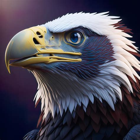 Águila calva día de la independencia de los estados unidos una