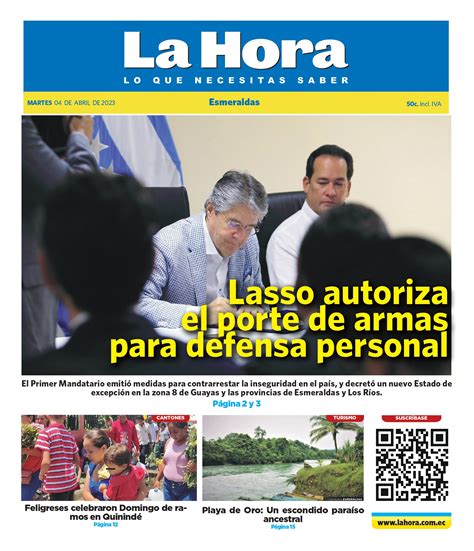 Esmeraldas 04 Abril 2023 Diario La Hora