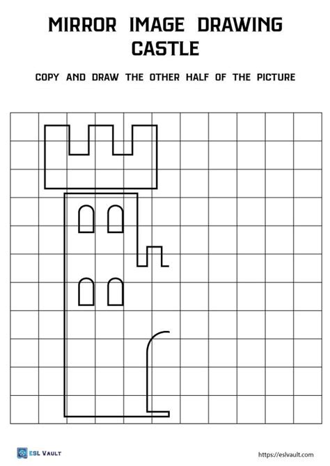 6 Free Mirror Image Drawing Worksheets Esl Vault