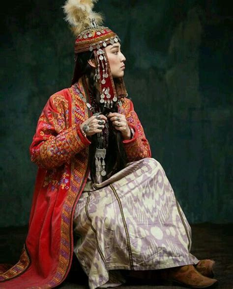 Kazakhstan Kazakh Traditional Clothes And Jewelry Traditional Outfits