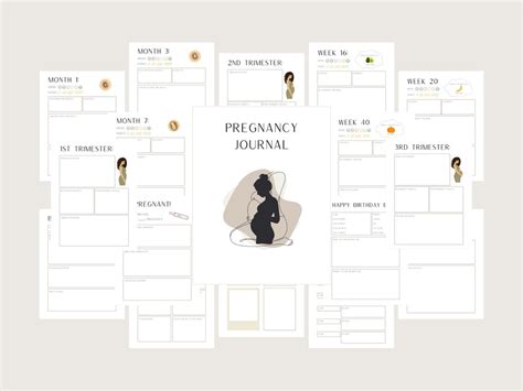 Minimalist Pregnancy Journal Setup
