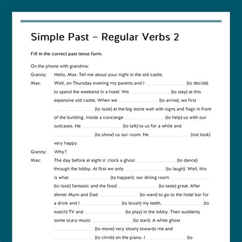 Königspaket Simple Past Regular Verbs Englisch 5 Klasse in 2023