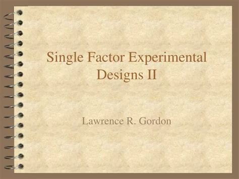 Ppt Single Factor Experimental Designs Ii Powerpoint Presentation