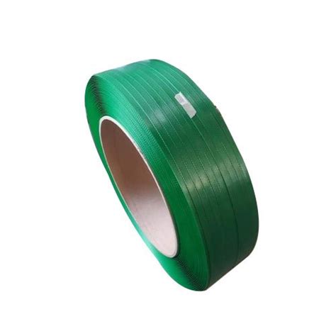 Plain Embossed Green PET Strapping Roll For Packaging Size 9 Mm At