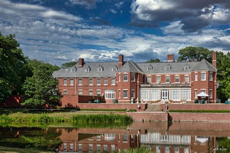 Allerton House And Reflecting Pond Robert Allerton Park Monticello