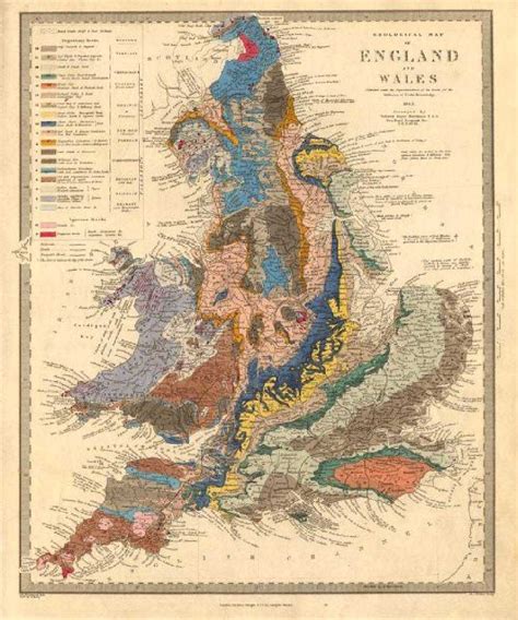 England And Wales Geological Map Original Colour