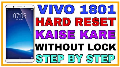 Vivo Hard Reset Kaise Karen Vivo Me Factory Reset Kaise