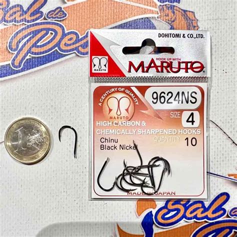 ANZUELO CARBONO MARUTO CHINU MOD 9624 NS NUM 4 Sal De Pesca