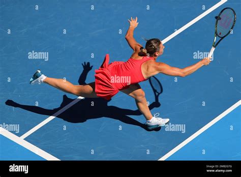 Melbourne Australie 20th Janvier 2023 Marta Kostyuk De L Ukraine