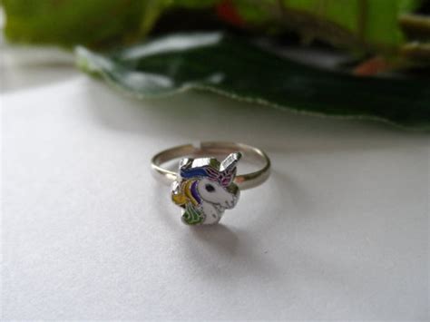 Girls Adjustable Unicorn Ring Kids Rings Girls Rings Little Etsy