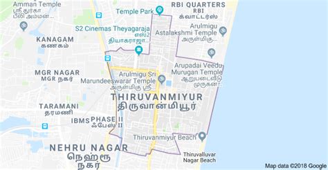 Thiruvanmiyur, Chennai - Map, Property Rates, Projects, Reviews, Photos ...