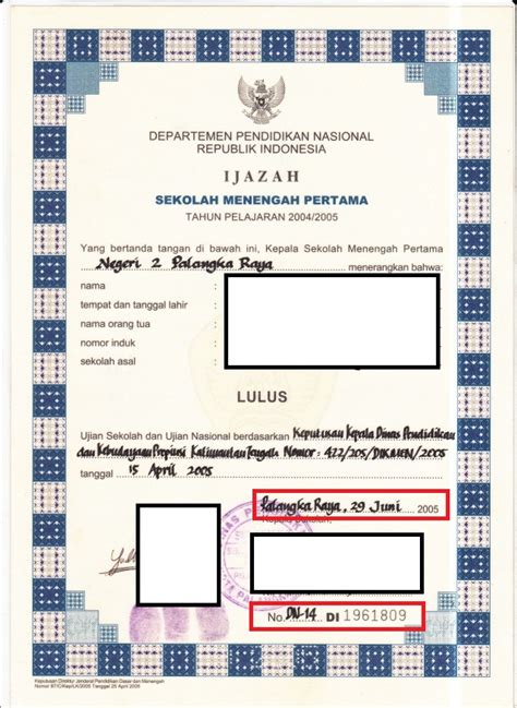 Cara Melihat Letak Nomor Ijazah S1 D3 Sma Smp