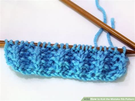 How To Knit The Mistake Rib Pattern Steps With Pictures