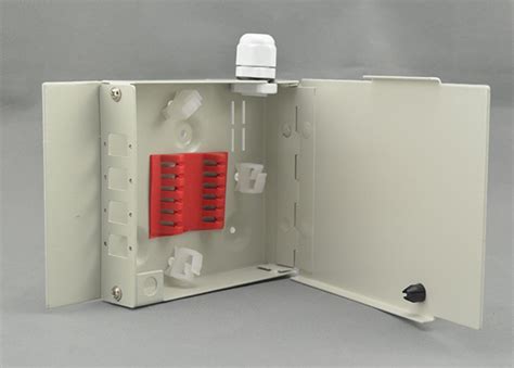 8 Port Wall Mount Fiber Optic Termination Box Outdoor Steel Plate