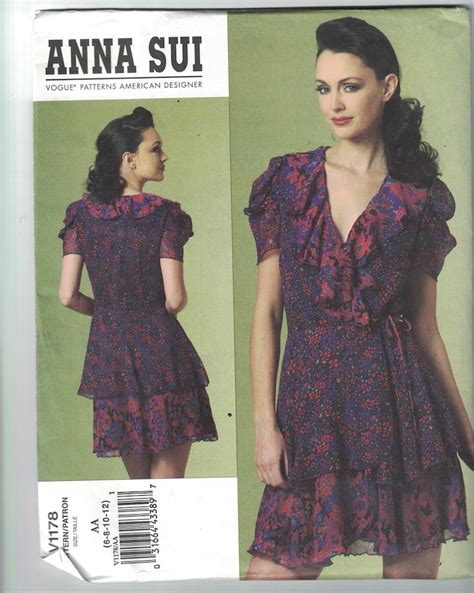 Misses Sewing Pattern Vogue V Anna Sui American Etsy