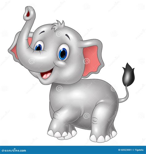 Baby Elephant Trunk Up Stock Illustrations – 37 Baby Elephant Trunk Up ...