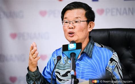 Chow Gesa Segerakan Projek Pindah Air Dari Sungai Perak Ke P Pinang FMT