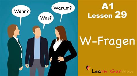 Learn German W Questions W Fragen German For Beginners A