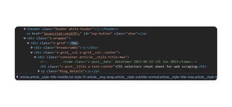Css Selectors Cheat Sheet For Web Scraping Infatica