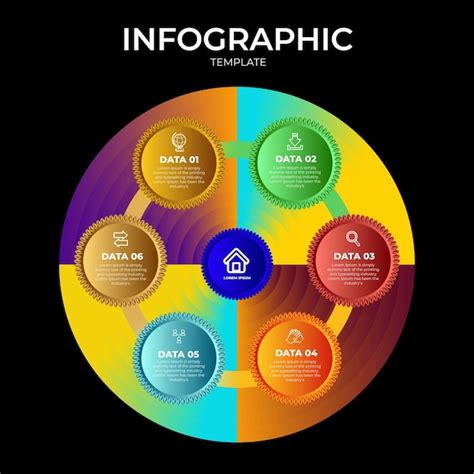 Premium Vector Modern Flat Circular Diagram Infographic Template