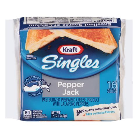 Save On Kraft Singles Pepper Jack Cheese Slices Ct Order Online