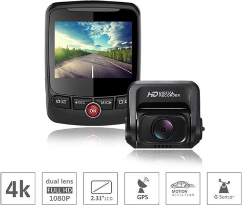 Amazon Shizhen Mini Hidden K Dash Cam Car Dvr Dual Channel Full