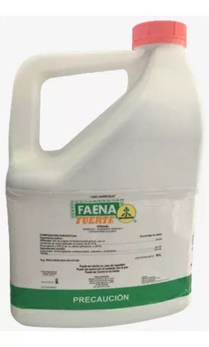 Faena Fuerte Herbicida Elimina Maleza Pasto Zacate 10 Lt Meses Sin