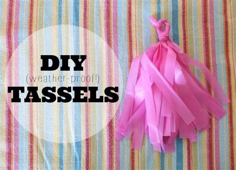 Diy Tassels Weather Proof Diy Tassel Diy Tassel Garland Plastic