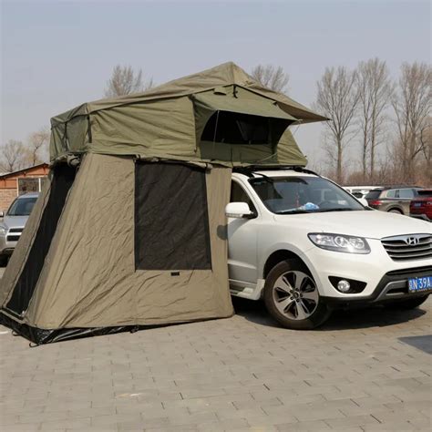 Off Road Canvas Car Roof Top Tent Camping Outdoor 4wd Rooftop Pop Up