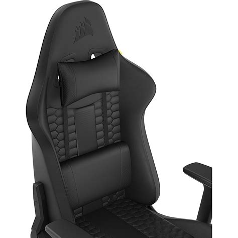 Corsair Tc Leatherette Gaming Chair Black Cf Ww Best Buy