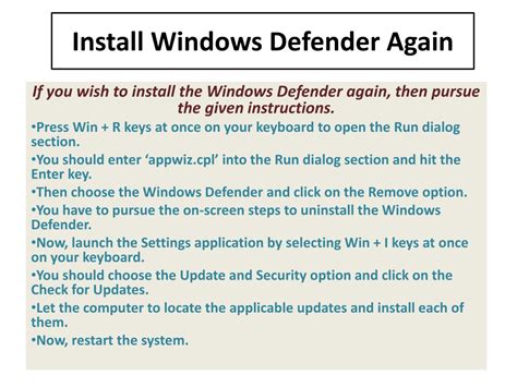 Ppt How To Fix X Ba Windows Defender Error Code Powerpoint