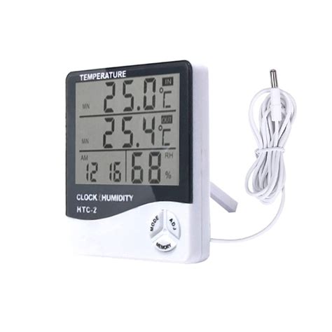 Tusmad Htc Plastic Digital Indoor Cum Outdoor Thermo Hygrometer With