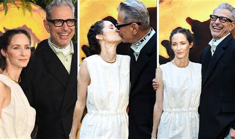 Jeff Goldblum 69 In Loved Up Display With Wife Emilie 39 At