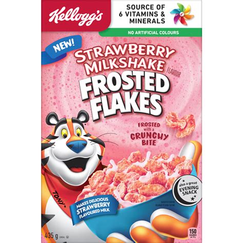 Kelloggs Frosted Flakes Strawberry Milkshake435g Brandco Direct Inc