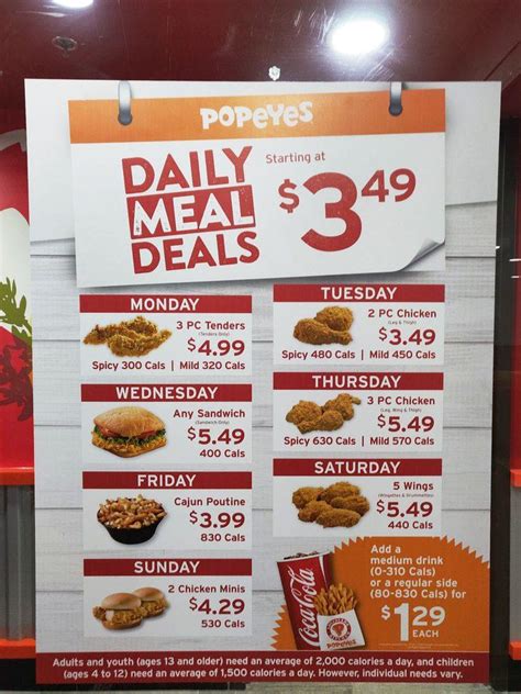 Popeyes Today Special