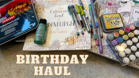 Birthday Coloring Haul Adult Coloring Youtube