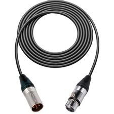 Belden High Flex AES EBU XLR Cable 1 Foot Black