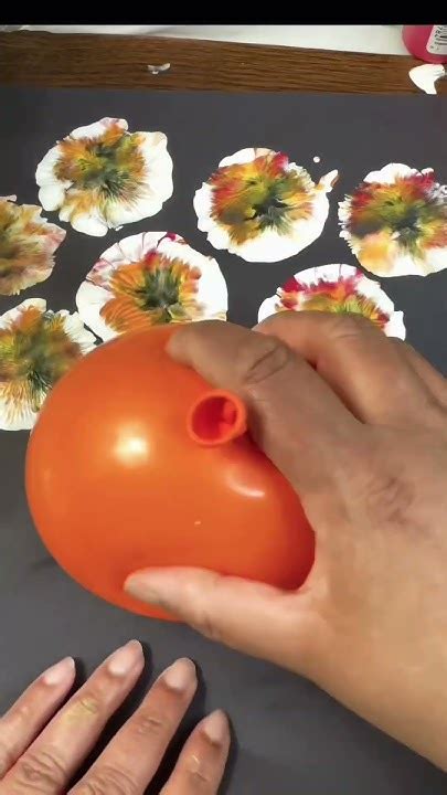 Balloon 🎈 Painting Technique By Fac360 Acrylicpainting Art Pourpainting Ytshorts Shorts