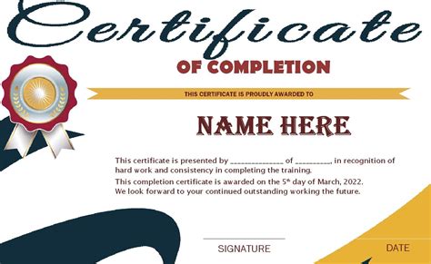 Work Completion Certificate Templates Word Excel Samples Hot Sex Picture