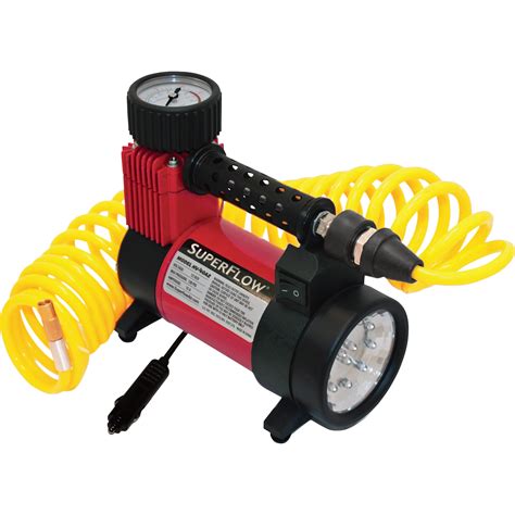 Superflow Air Compressor With Led Light — 12 Volt 110 Psi Model Hv 40a2 Inflators Northern