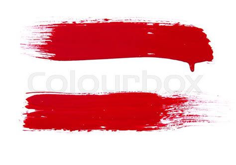 Paint brush texture isolated on white | Stock image | Colourbox