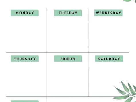 Weekly Desk Planner, Printable | Teaching Resources