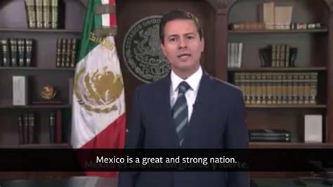 Mensaje A La Naci N Del Presidente Enrique Pe A Nieto Youtube